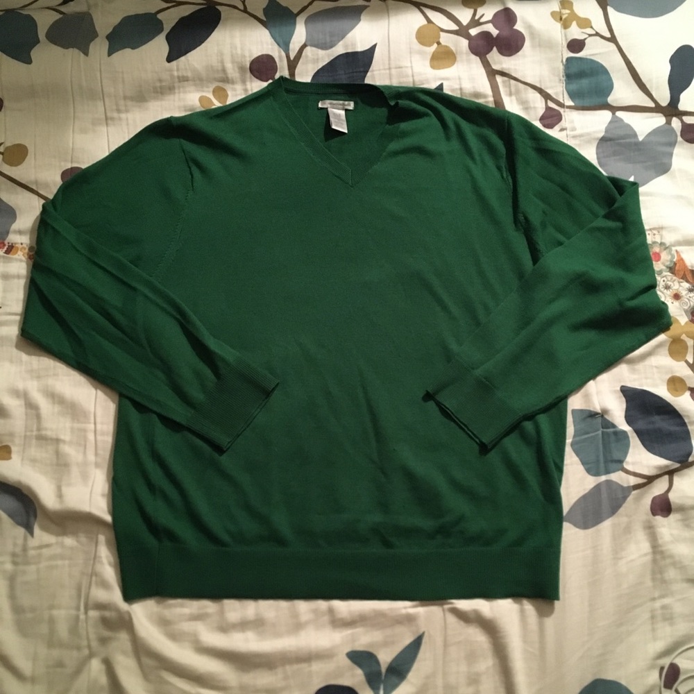 Gap Italian Merino Wool V Neck Sweater